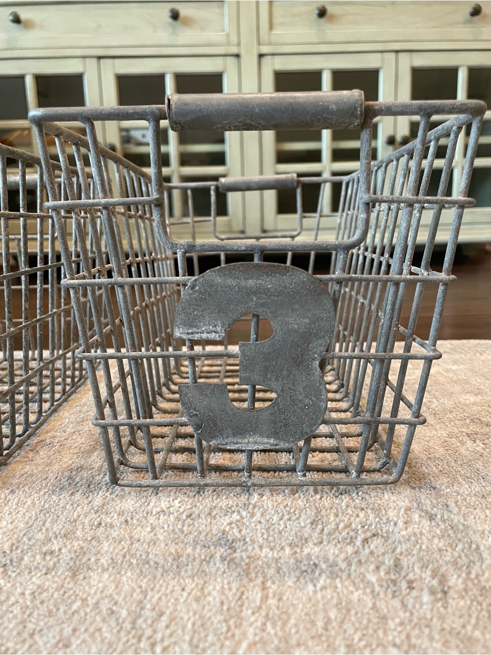 Restoration Hardware Metal Numbered Storage Baskets - Picture 3 of 5
